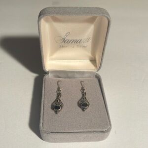 Samara Sterling Silver Pierced Drop Earrings
